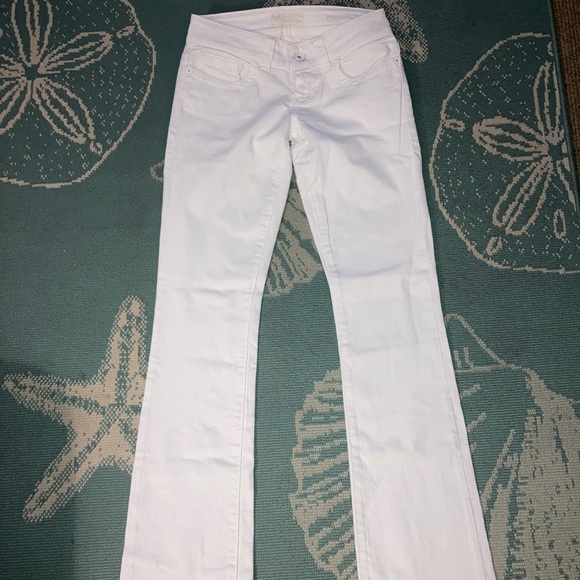 White guess jeans daredevil boot cut great condition sz 26 - Picture 3 of 5
